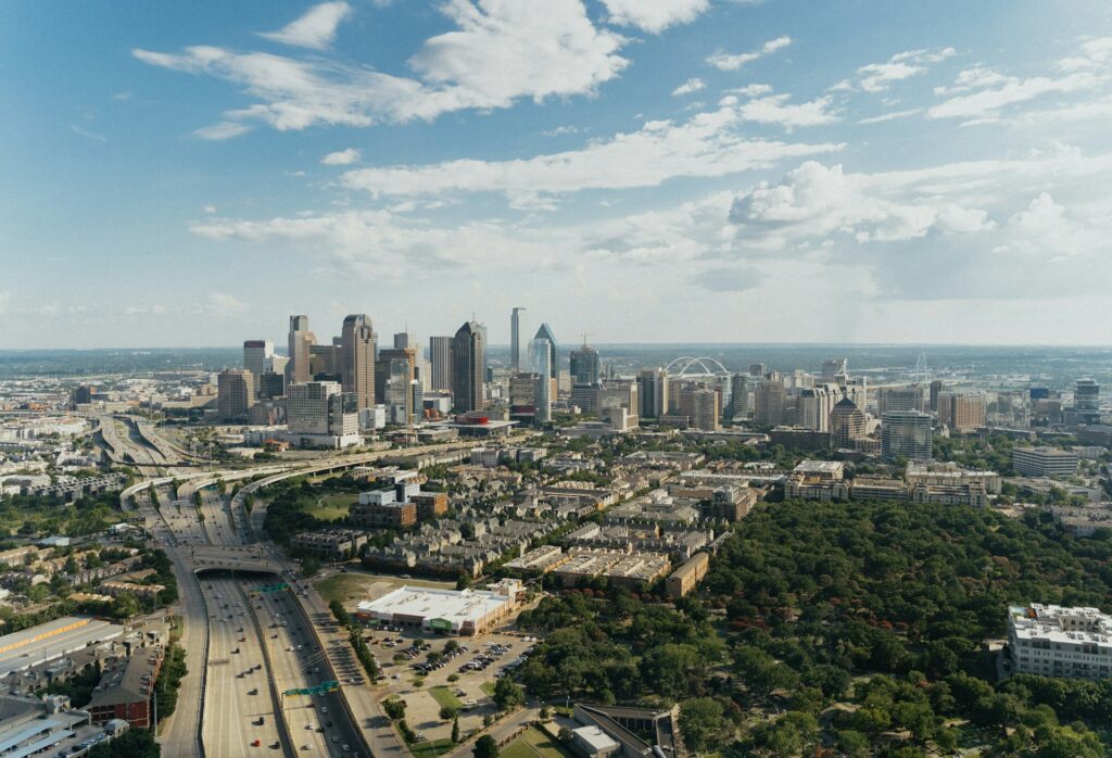 The Dallas, Texas skyline